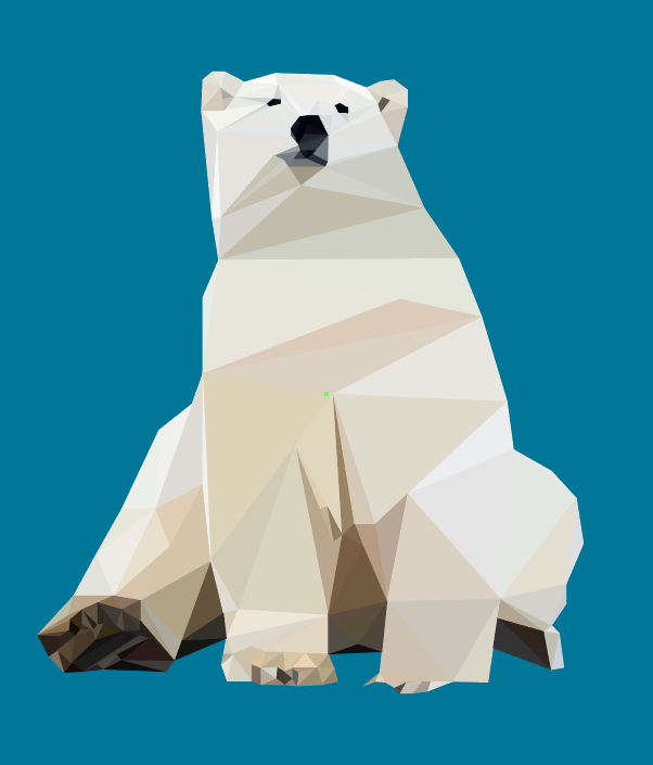 Digital Art of A Polar Bear