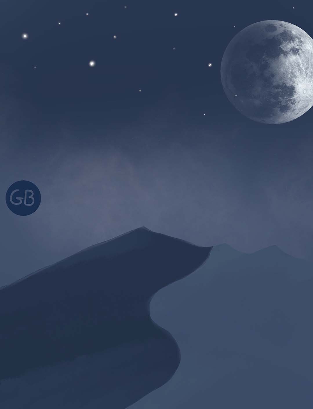 Midnight Desert