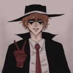 Digital drawing of the character The Hamburglar.