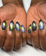 Gel Overlay + Chrome or Cat Eye Design